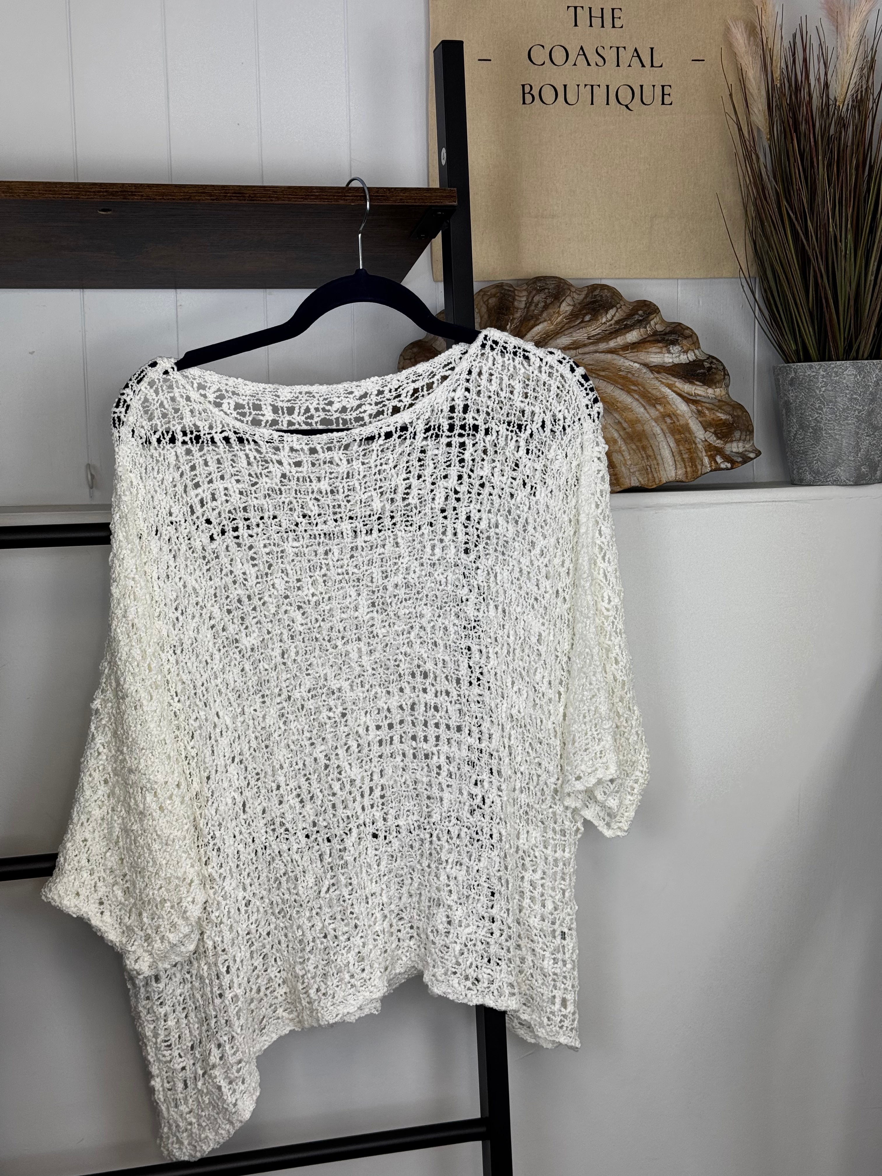Popcorn Poncho - The Coastal Boutique