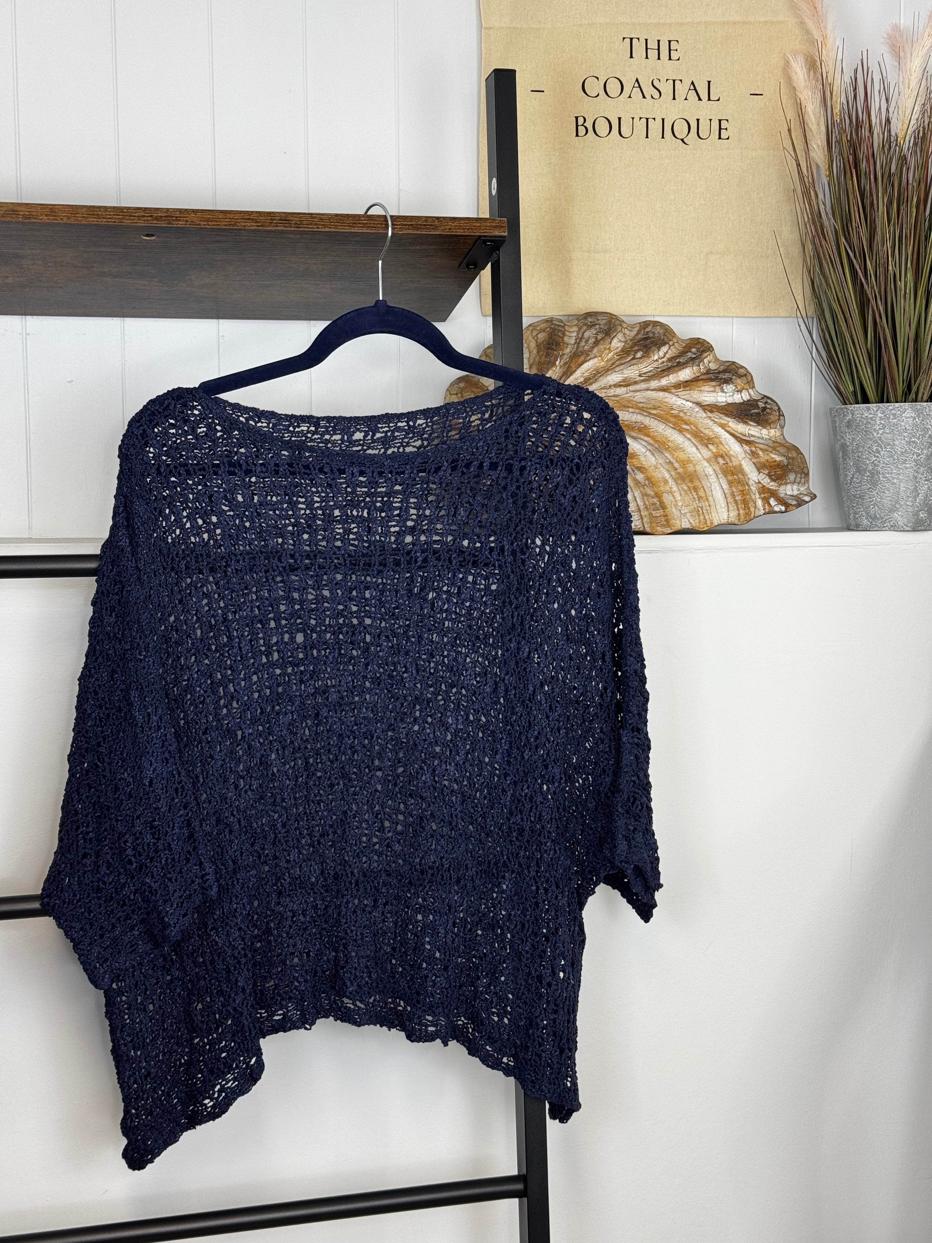 Popcorn Poncho - The Coastal Boutique