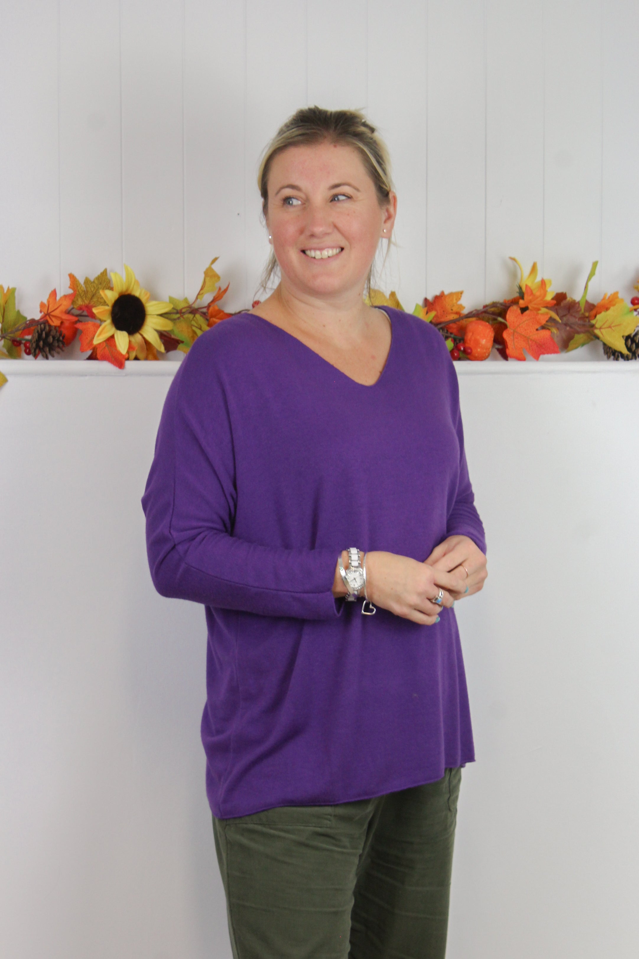 V-Neck Soft Knit Jumper