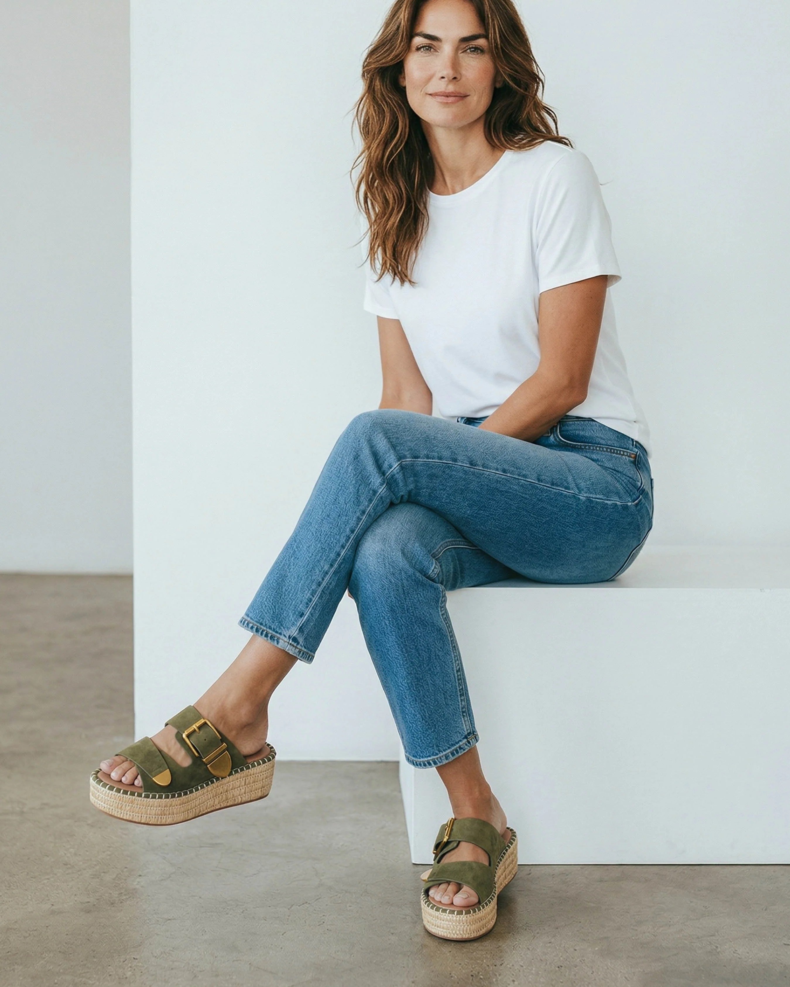 Ella Shoes Ivy Platform Wedge Sandals - The Coastal Boutique