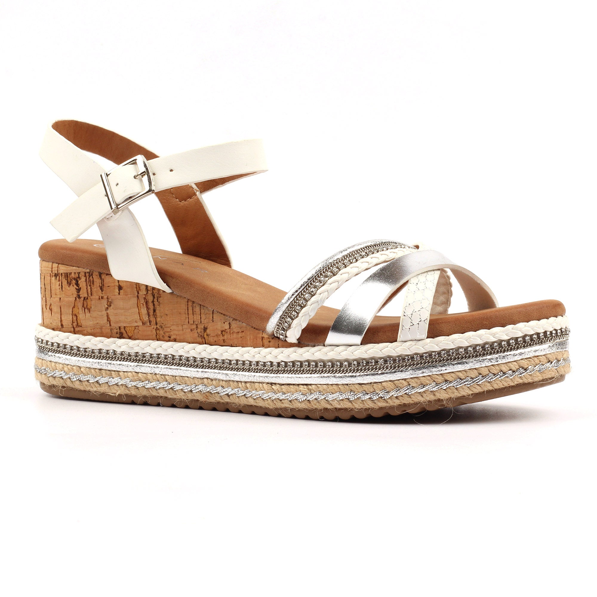 Lunar Donna Wedge Strappy Sandal