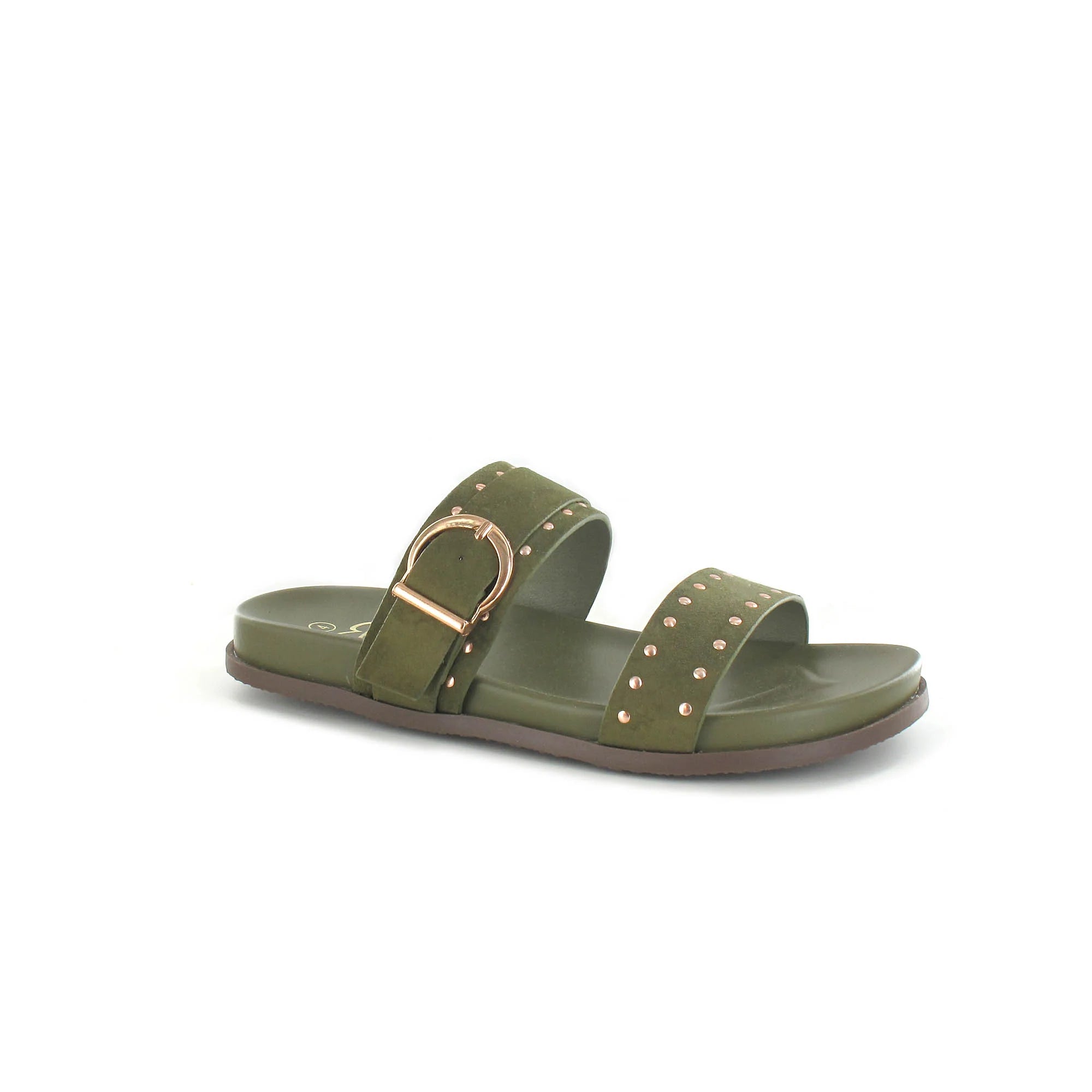 Ella Shoes Julia Flat Studded Sandals - The Coastal Boutique