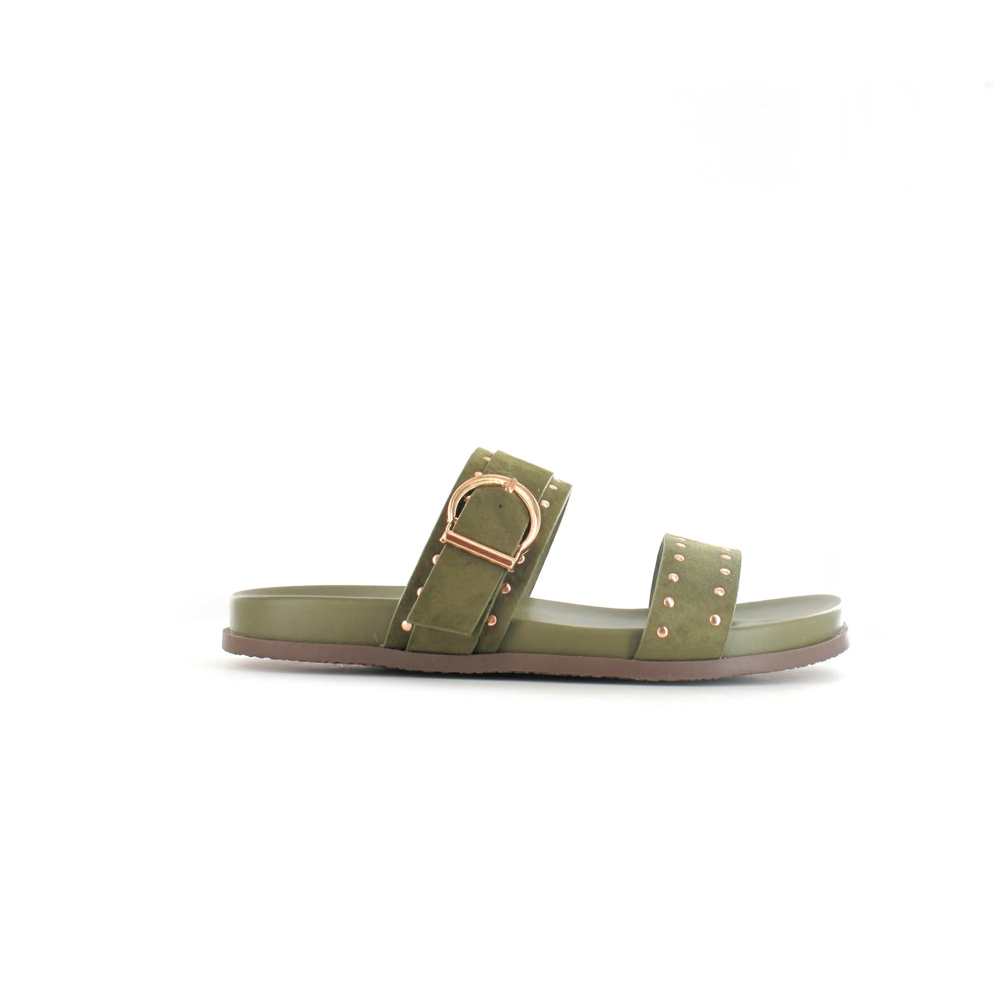Ella Shoes Julia Flat Studded Sandals - The Coastal Boutique