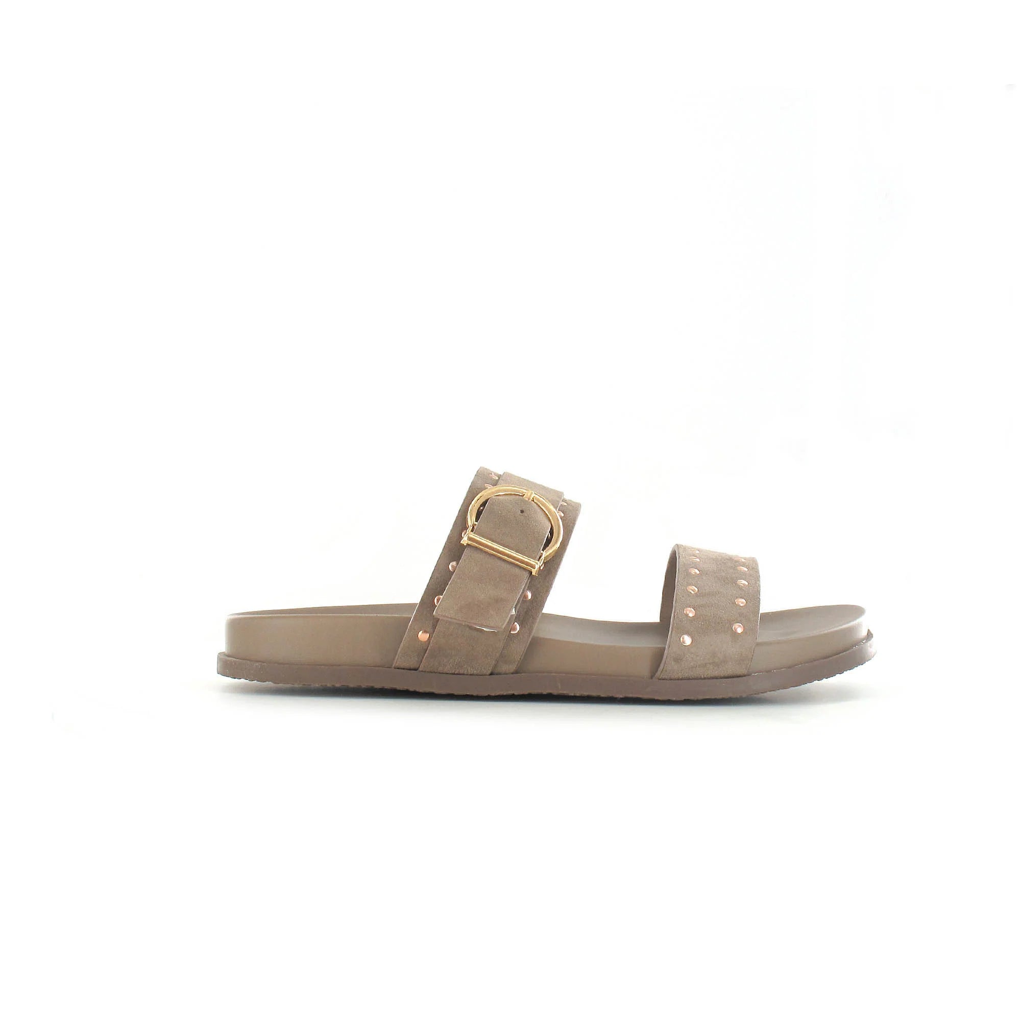 Ella Shoes Julia Flat Studded Sandals - The Coastal Boutique