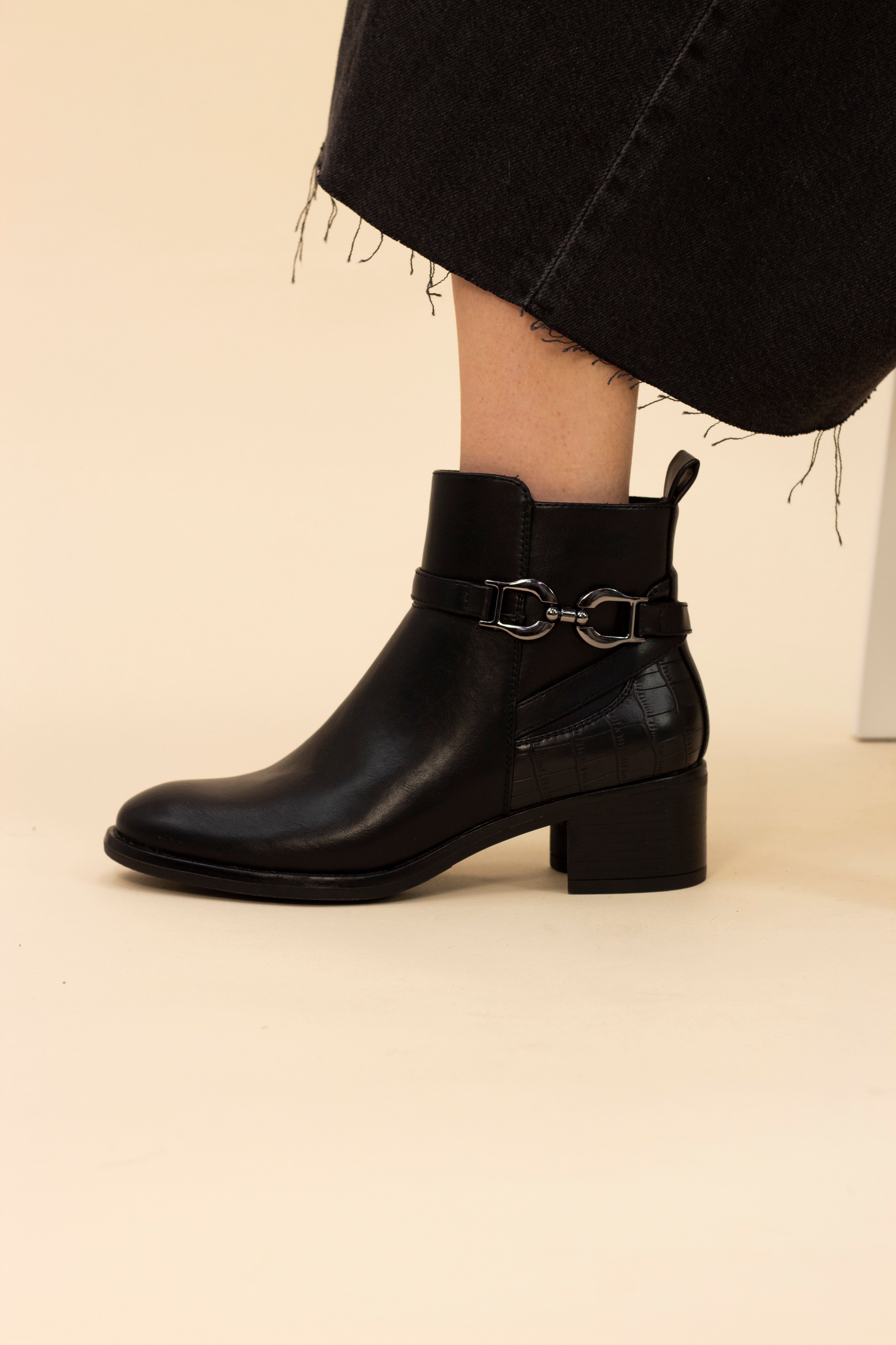 Lunar Solana Black Ankle Boot image 0