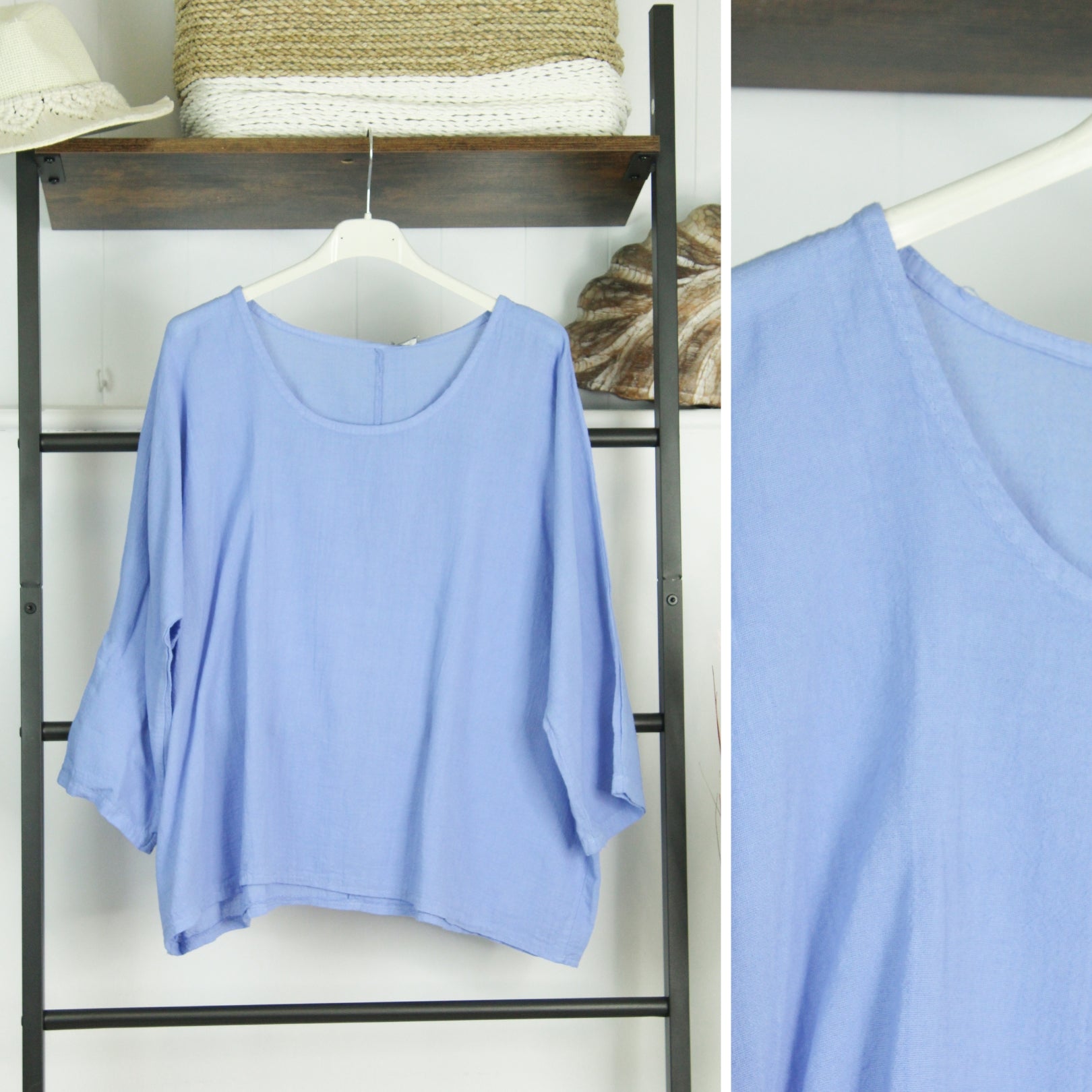 Linen Mix Cropped Top image 7