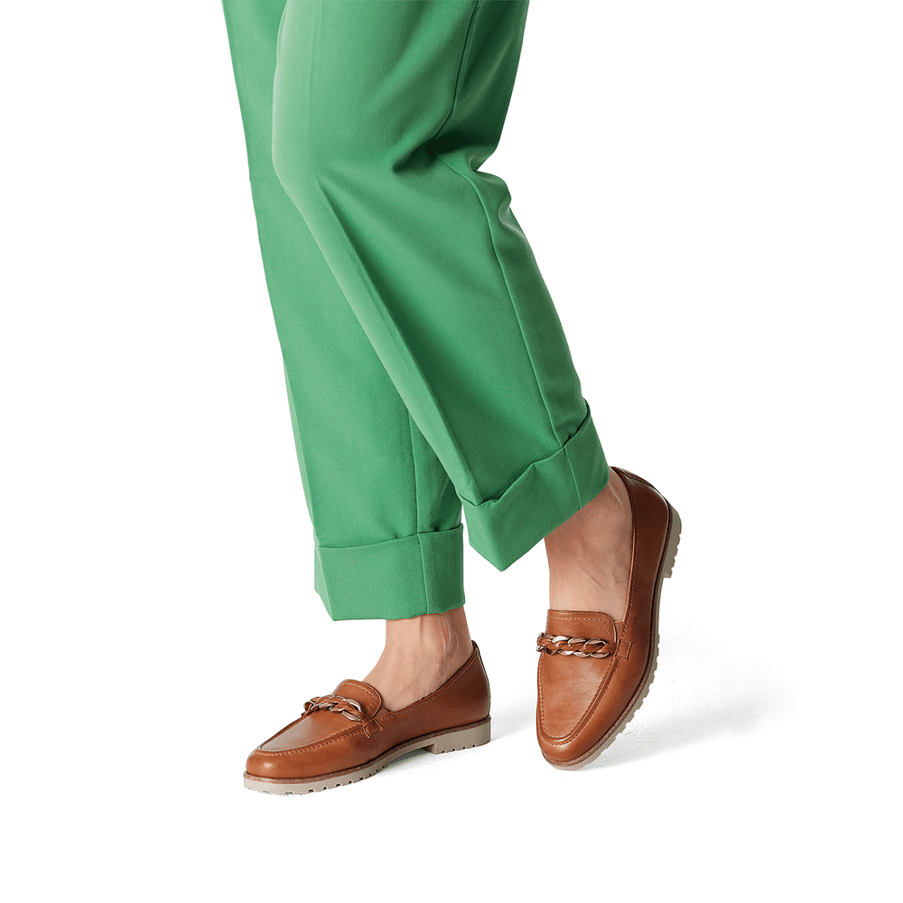 Tamaris Chain Detail Leather Loafer image 0