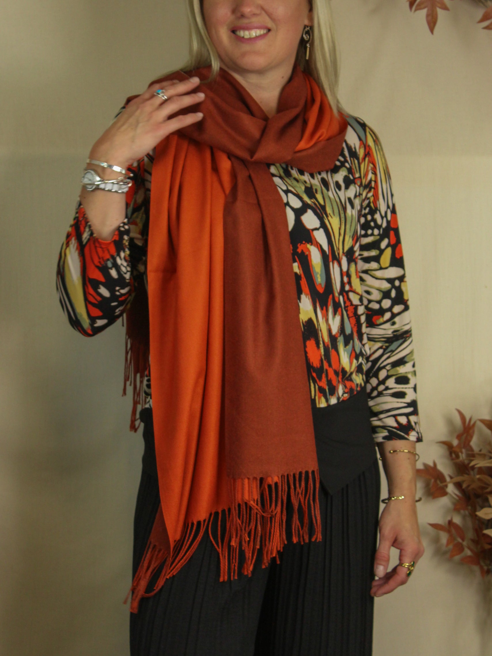 Two Tone Reversible Scarf image 0