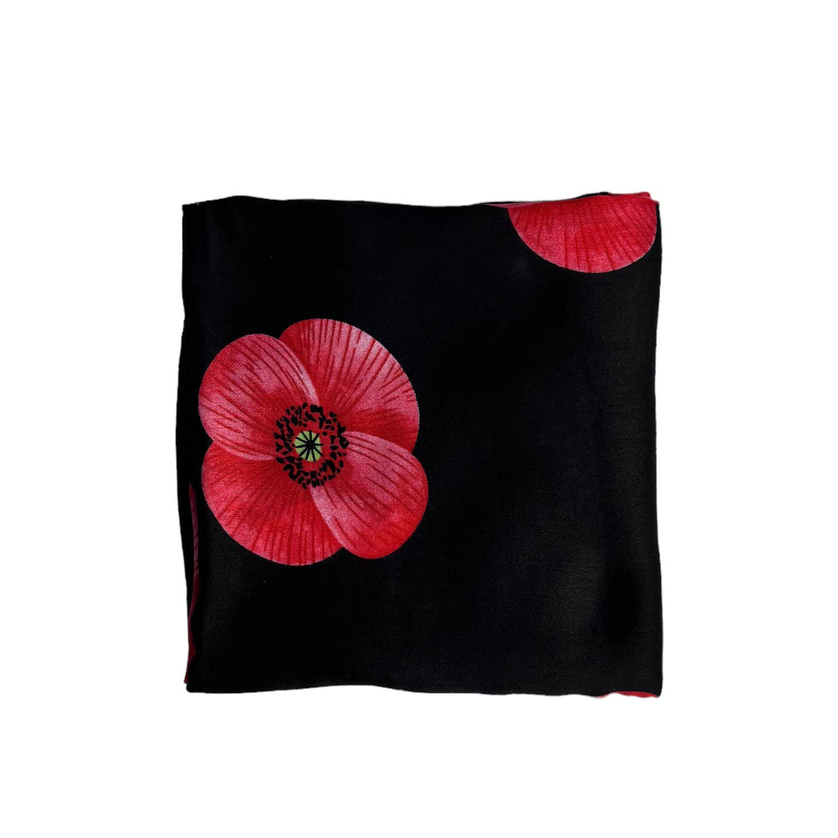 Poppy flower print on lightweight cotton mix scarf - The Coastal Boutique