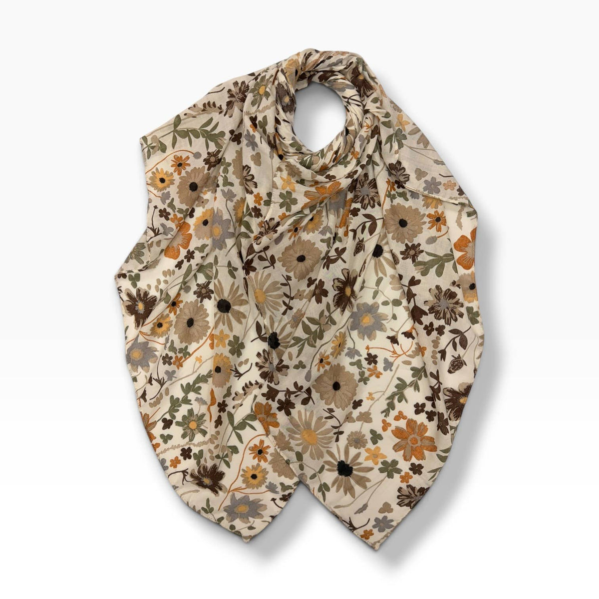 Wildflower Floral Print Scarf - The Coastal Boutique