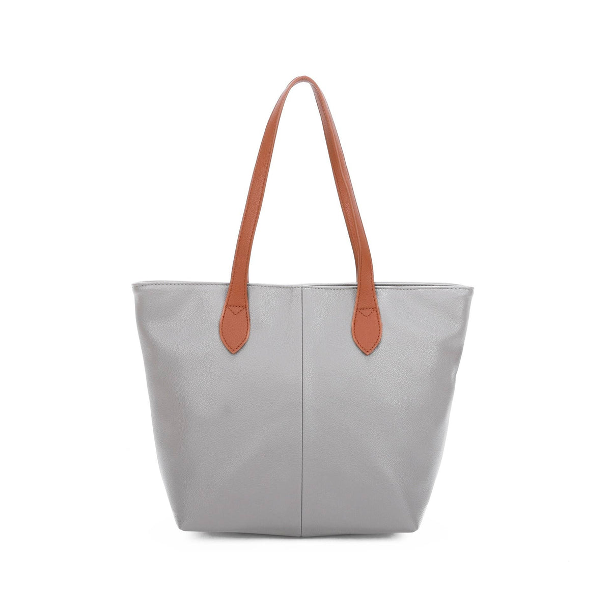 Two-tone handle tote bag in Navy, Teal, Dark Grey and Coffee - product view 15