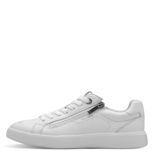 Tamaris Zip Up Leather Trainer image 4