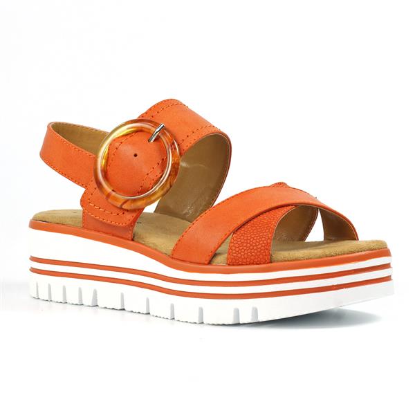 Lunar Elise Platform Sandal in Orange or Blue image 1