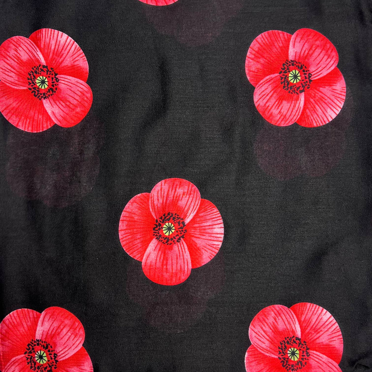 Poppy flower print on lightweight cotton mix scarf - The Coastal Boutique
