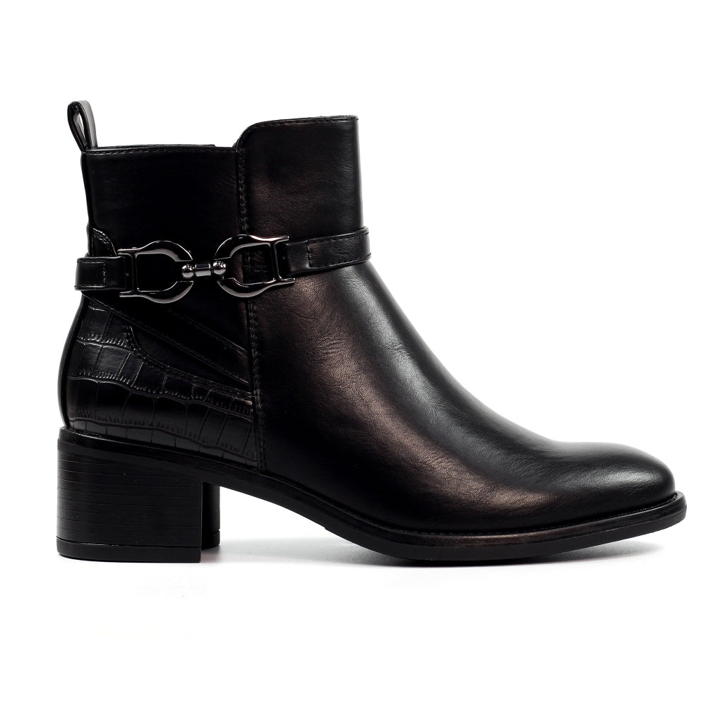 Lunar Solana Black Ankle Boot image 5