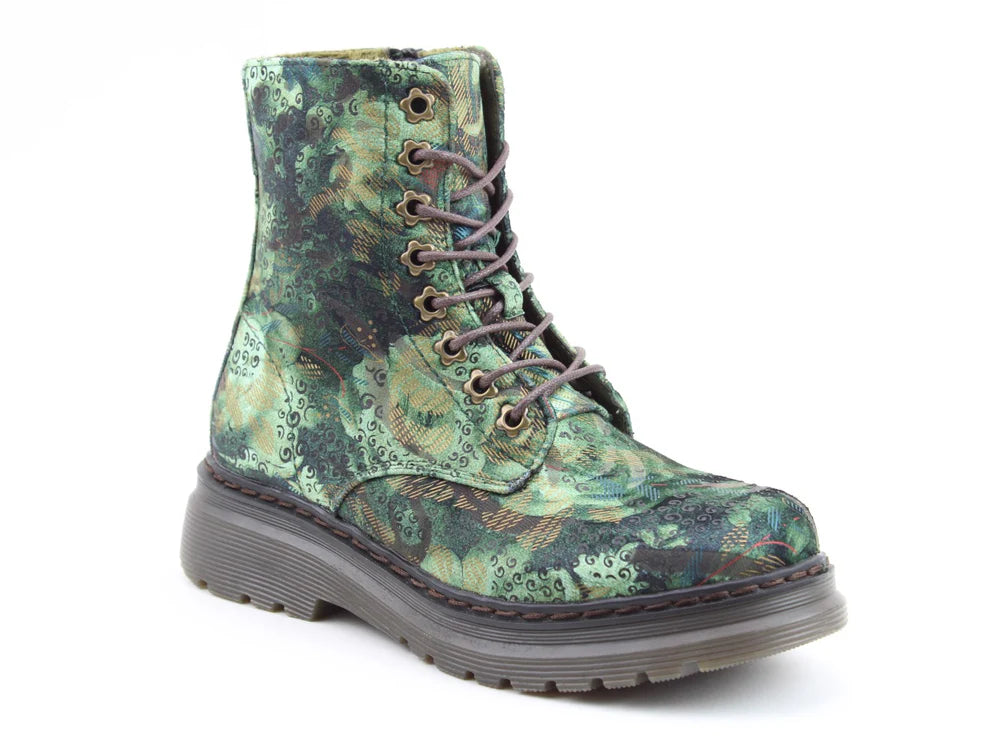 Heavenly Feet Eva Forest Green Velour Boots image 0