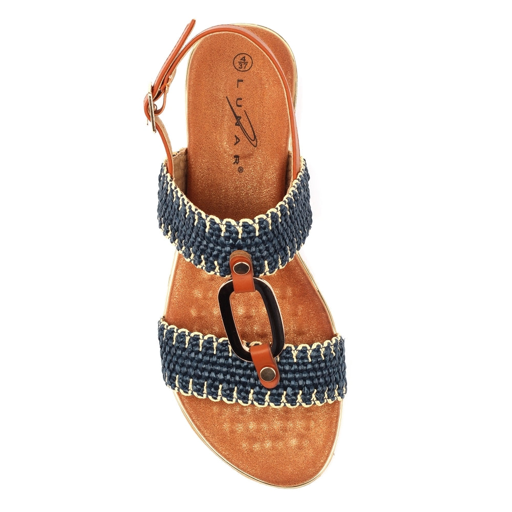Lunar Jules Woven Slingback Sandals
