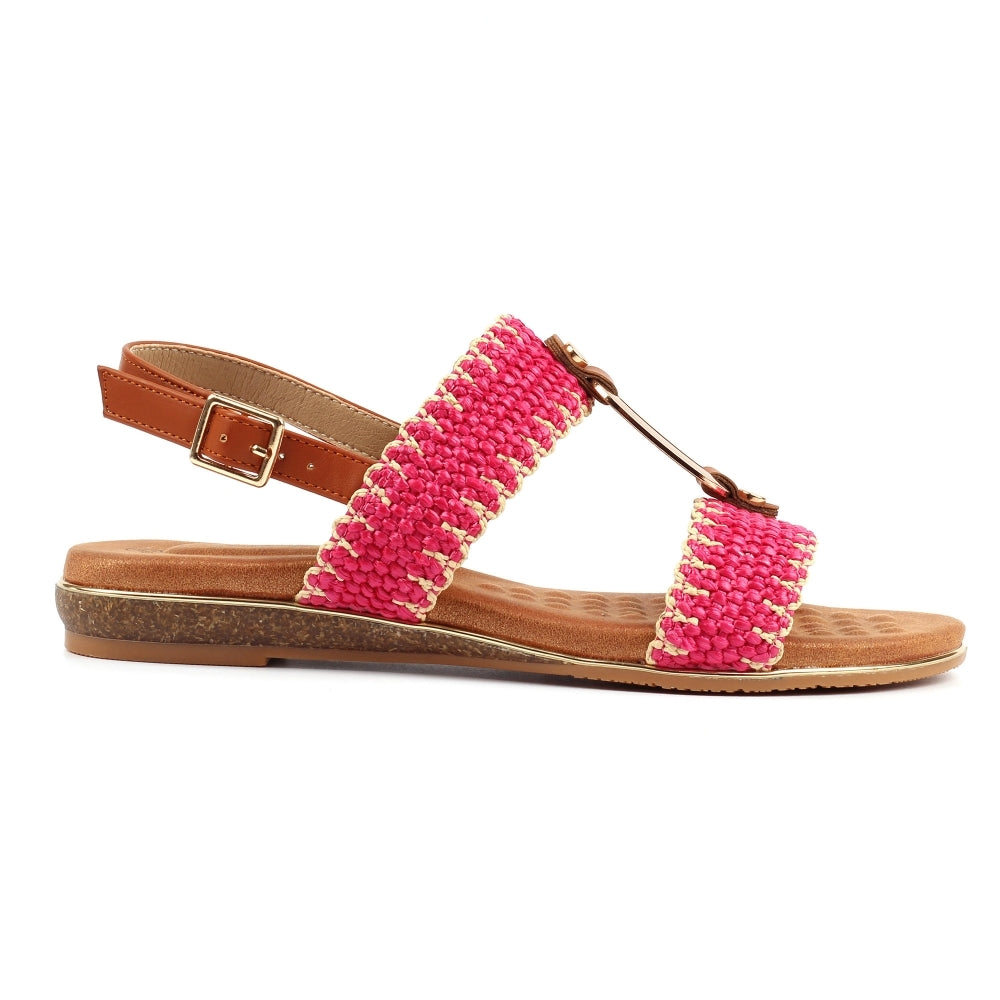 Lunar Jules Woven Slingback Sandals