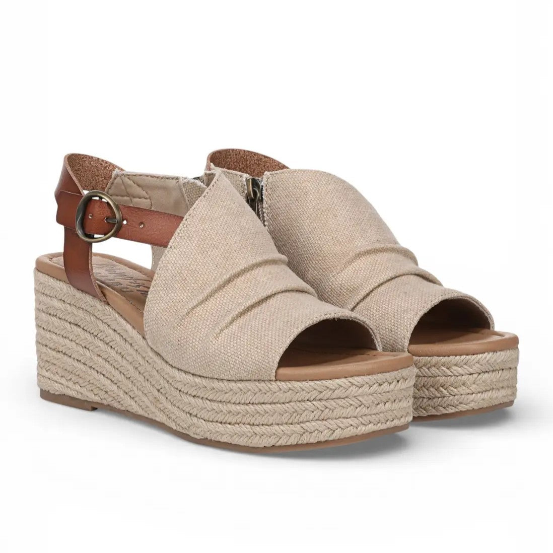 Blowfish Amira Leather Wedge Sandals - The Coastal Boutique