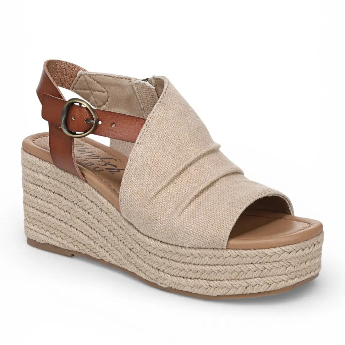 Blowfish Amira Leather Wedge Sandals - The Coastal Boutique