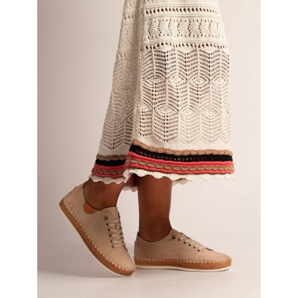 Lunar Maddison Leather Suede Platform Trainer