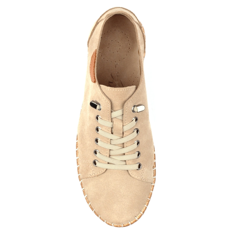 Lunar Maddison Leather Suede Platform Trainer