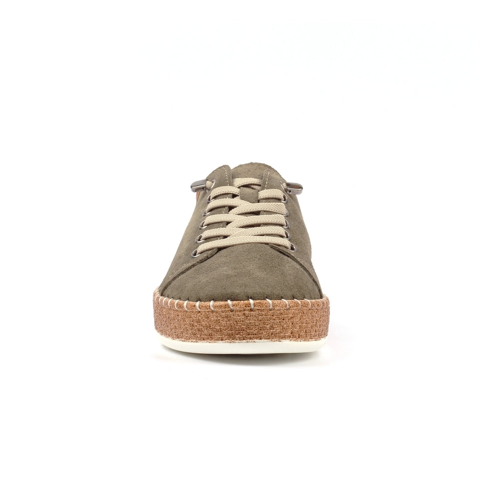 Lunar Maddison Leather Suede Platform Trainer