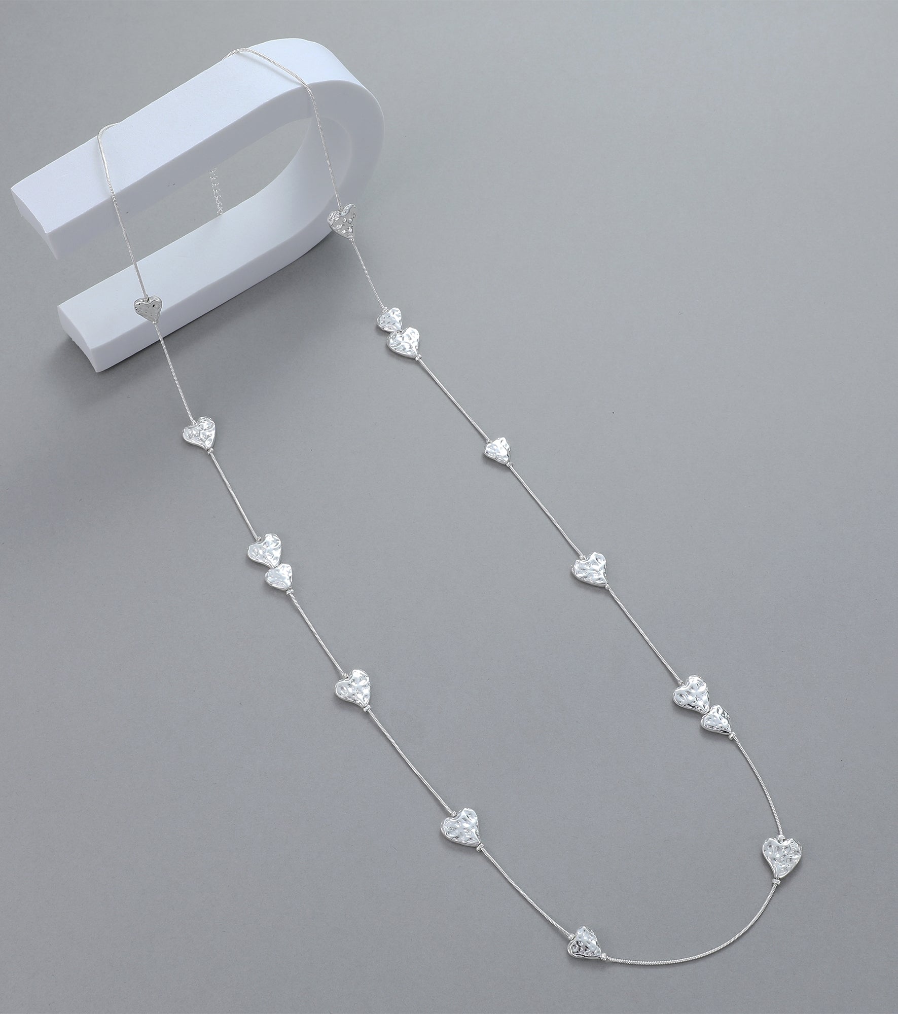 Elspeth Long Heart Necklace - The Coastal Boutique