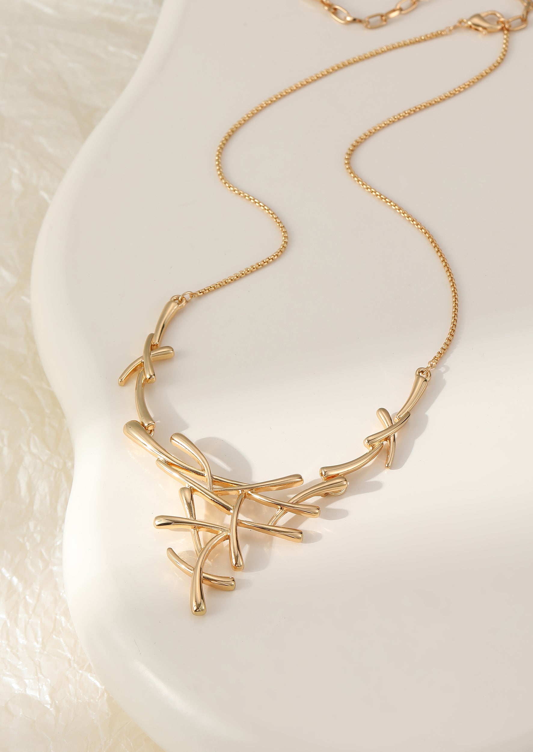 Lilia Abstract Necklace - The Coastal Boutique