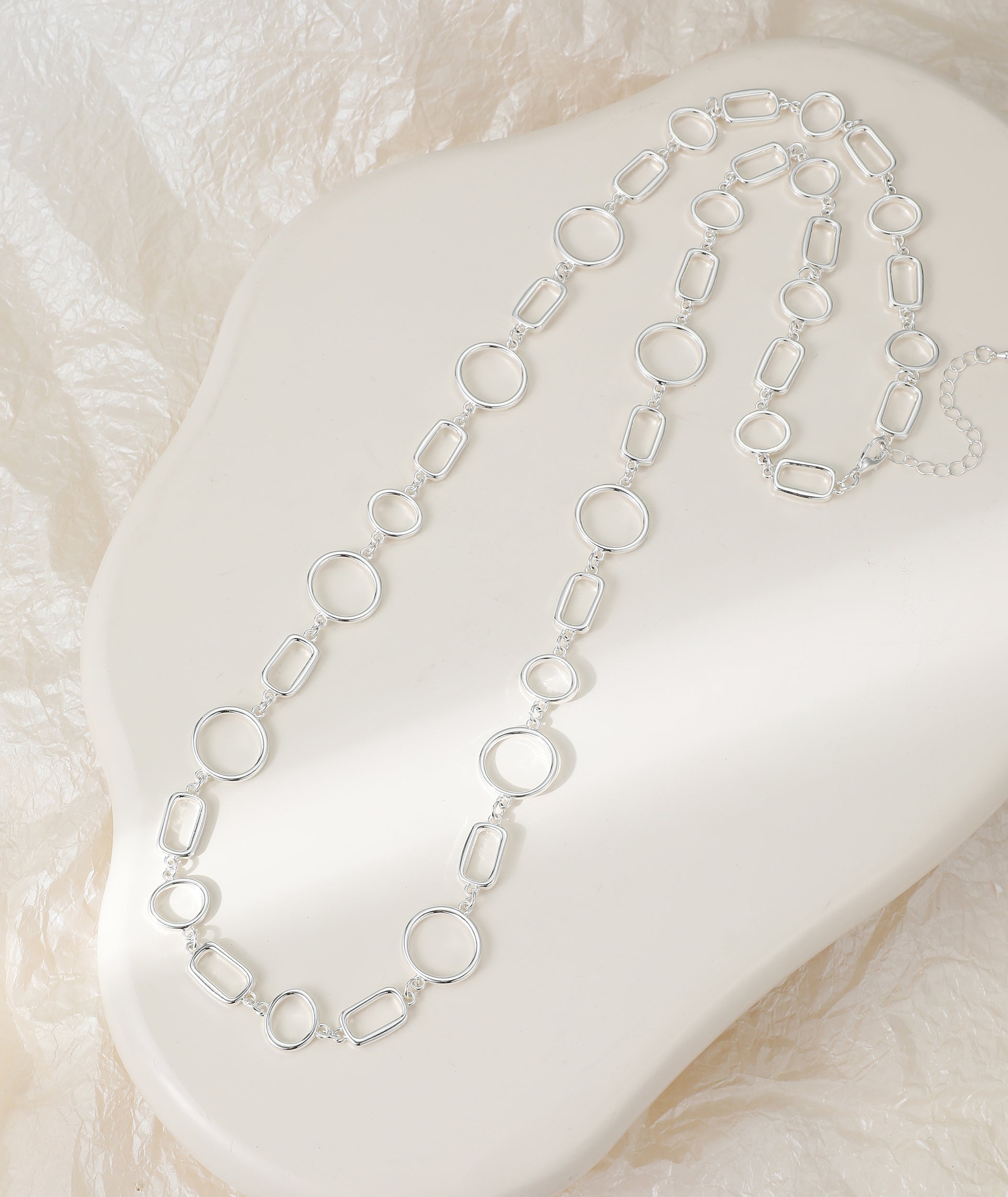 Jude Long Abstract Chain Necklace - The Coastal Boutique