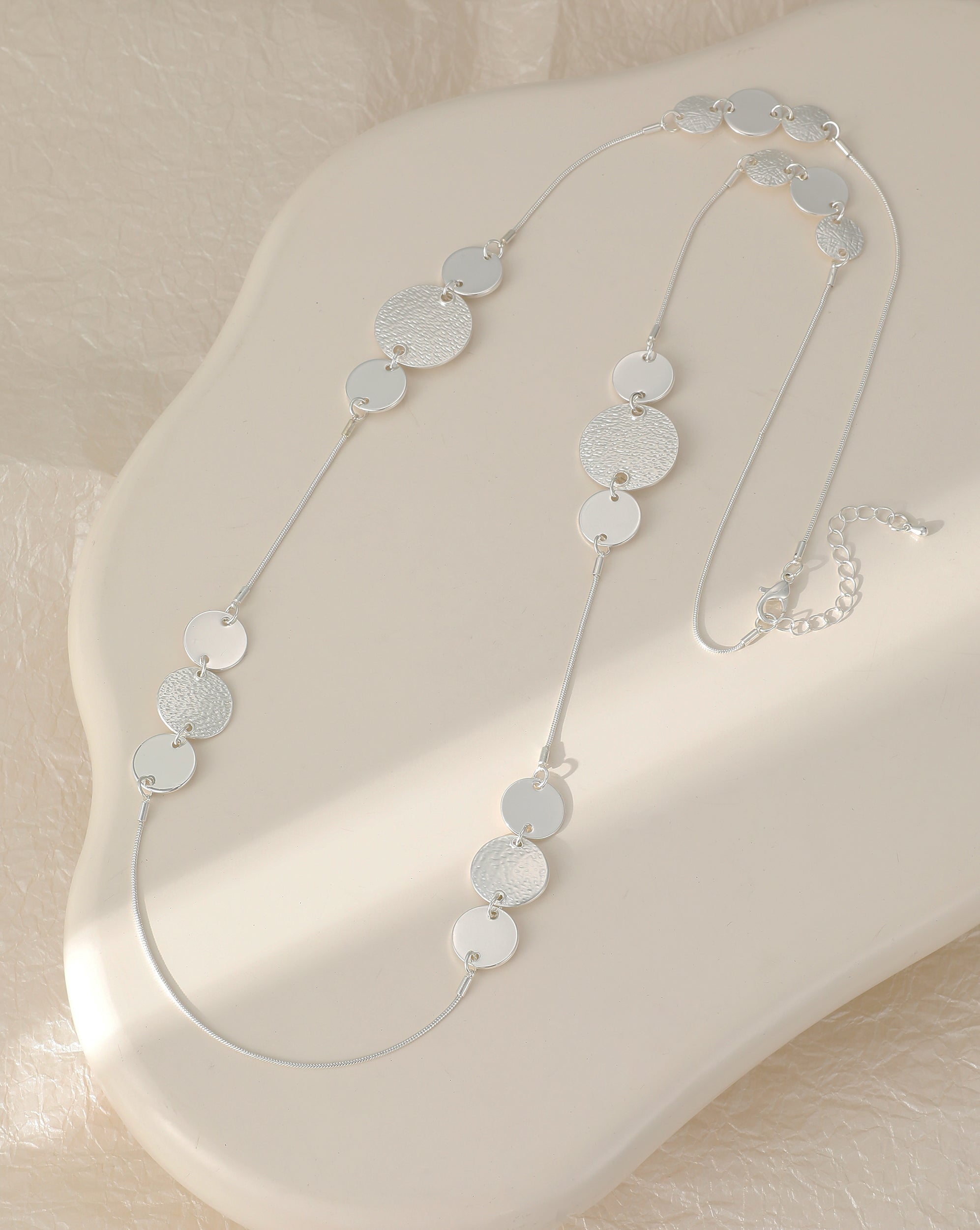 Stella Long Metallic Necklace - The Coastal Boutique