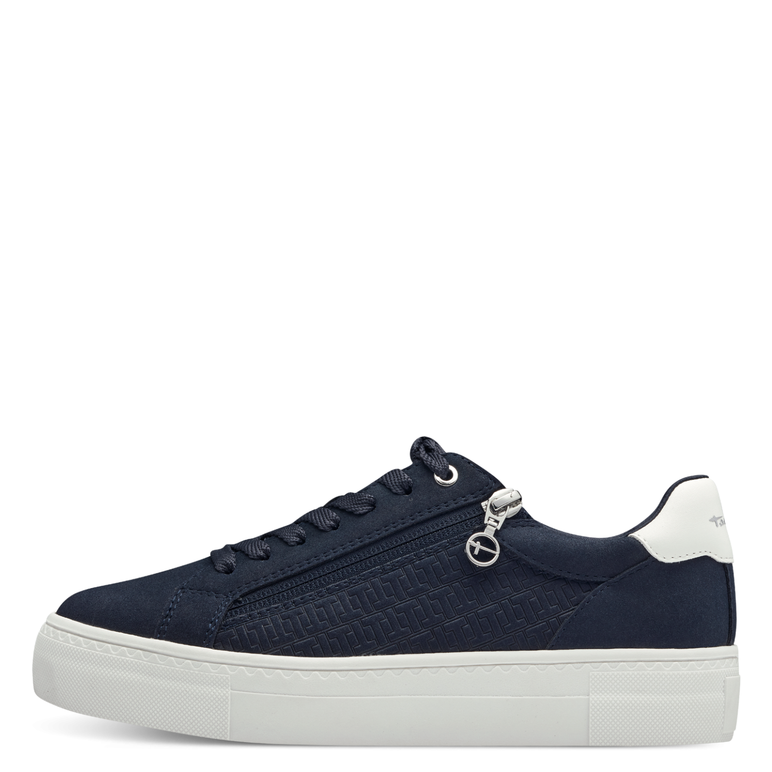 Tamaris Platform Zip-up Textured Trainers - The Coastal Boutique