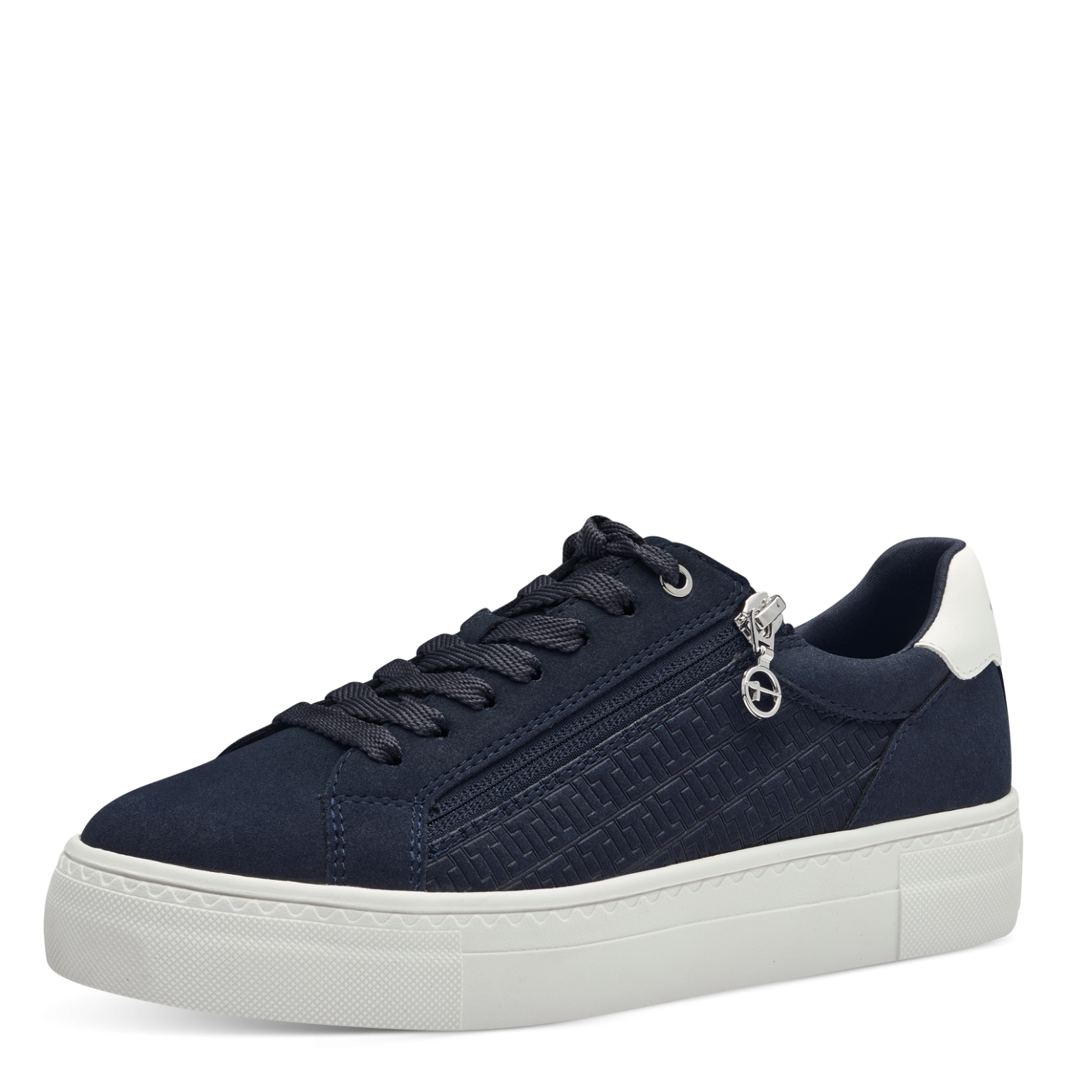 Tamaris Platform Zip-up Textured Trainers - The Coastal Boutique