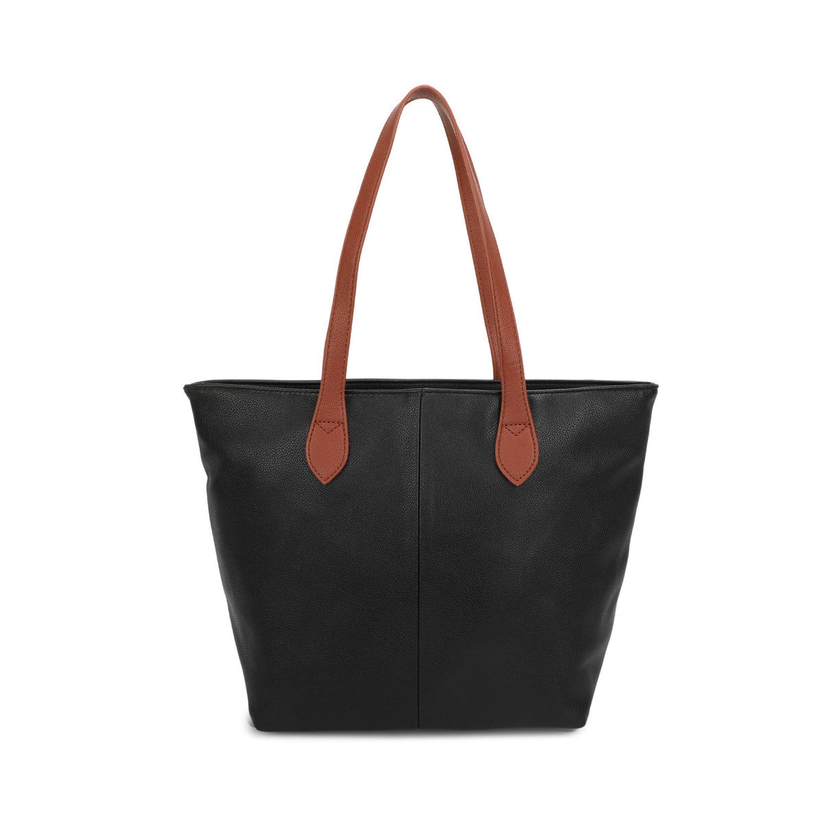 Two-tone handle tote bag in Navy, Teal, Dark Grey and Coffee - product view 21