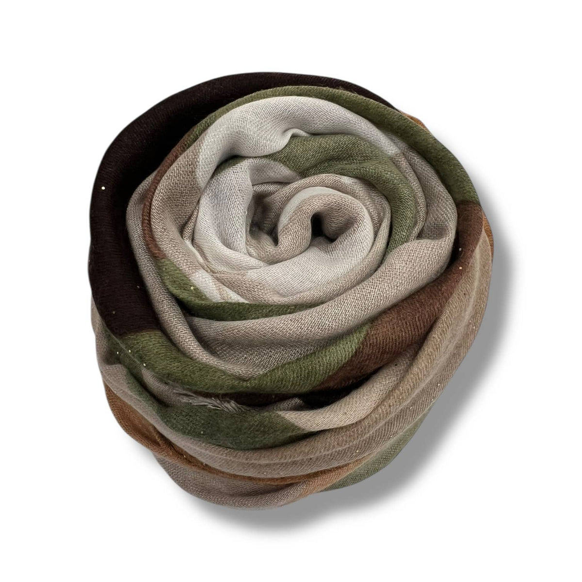 Camouflage print scarf