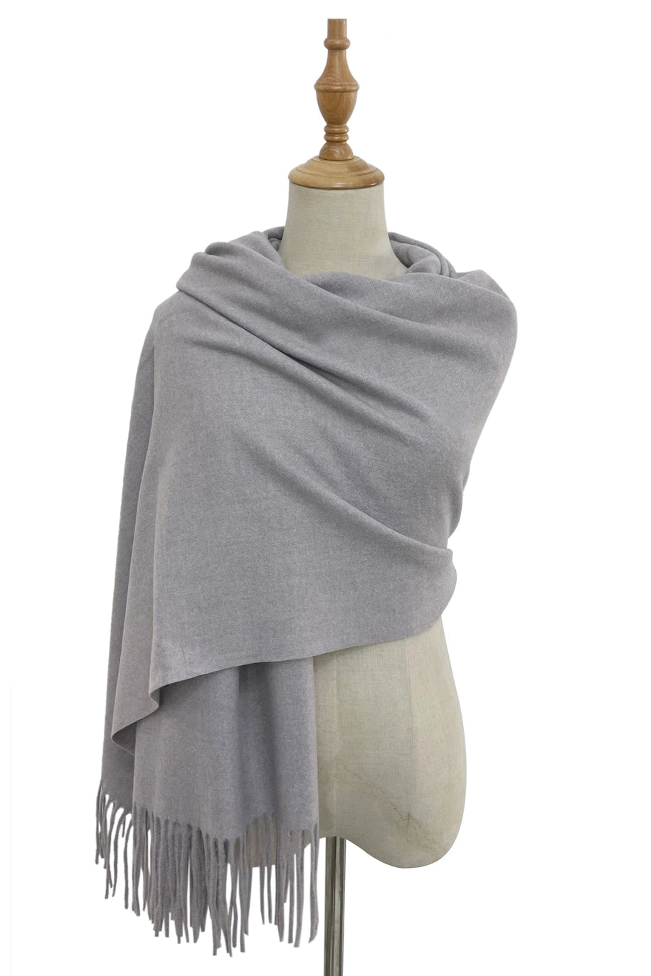 Soft Wool Tassel Blanket Wrap Scarf image 2