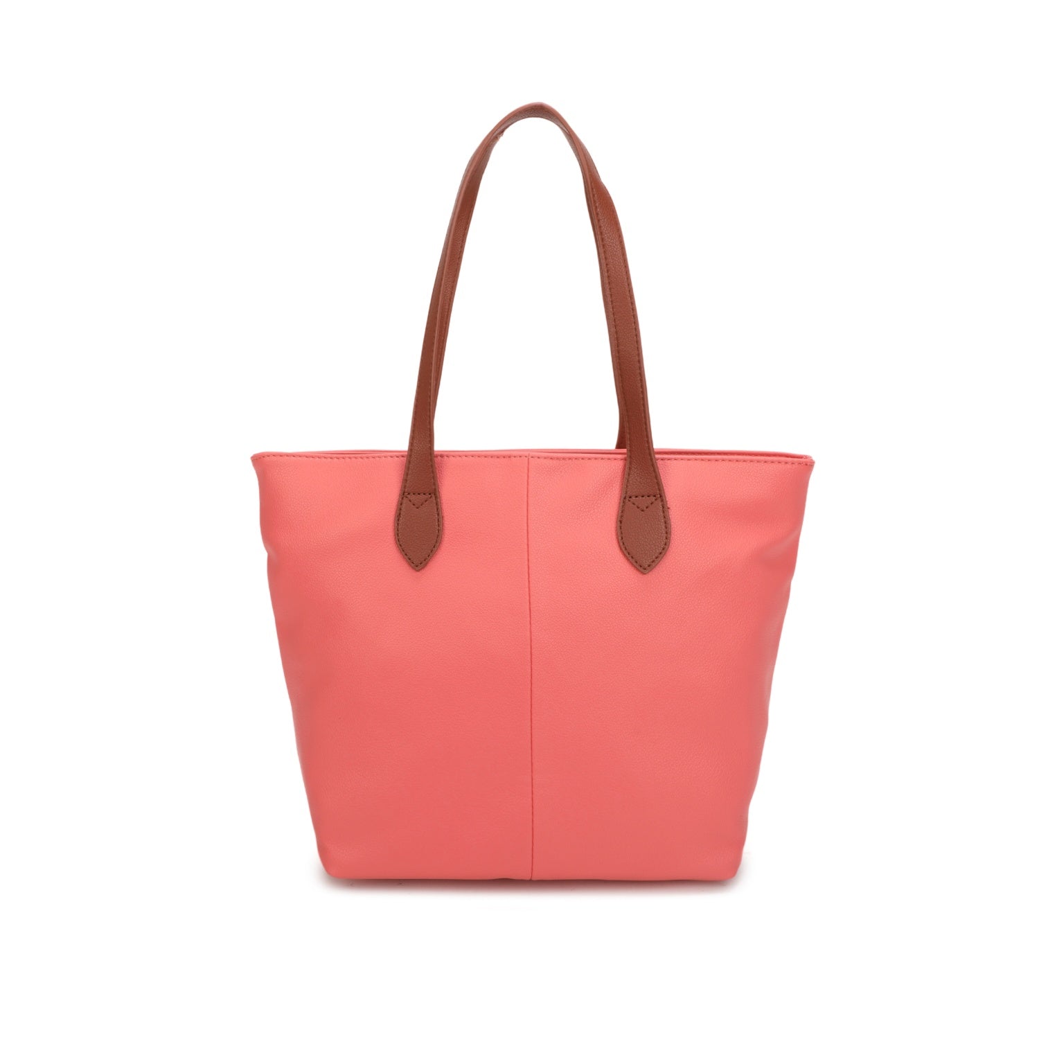 Faux Leather Shopper Tote Handbag - The Coastal Boutique