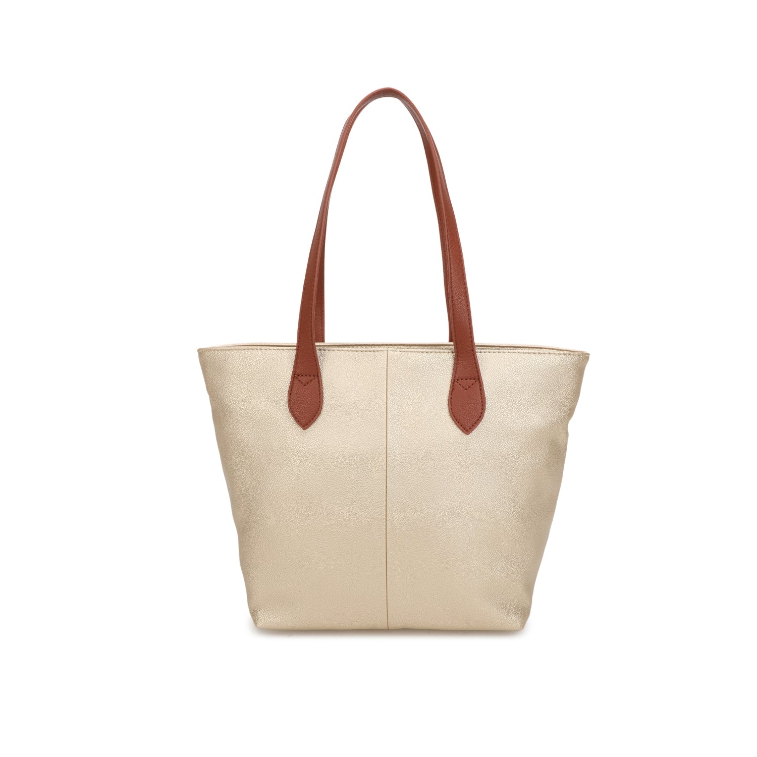 Faux Leather Shopper Tote Handbag