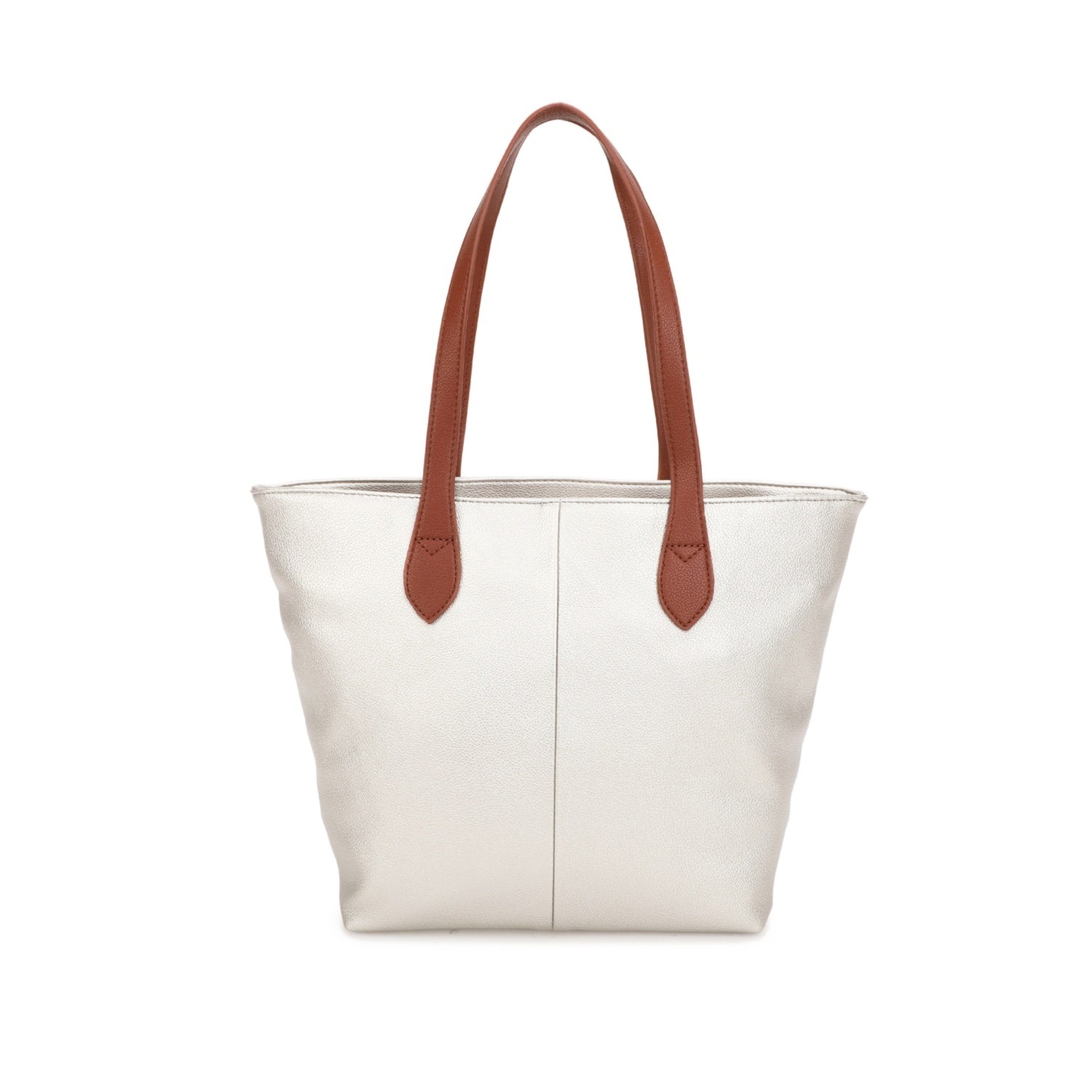 Faux Leather Shopper Tote Handbag - The Coastal Boutique