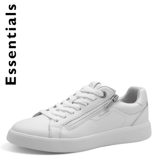 Tamaris Zip Up Leather Trainer image 1