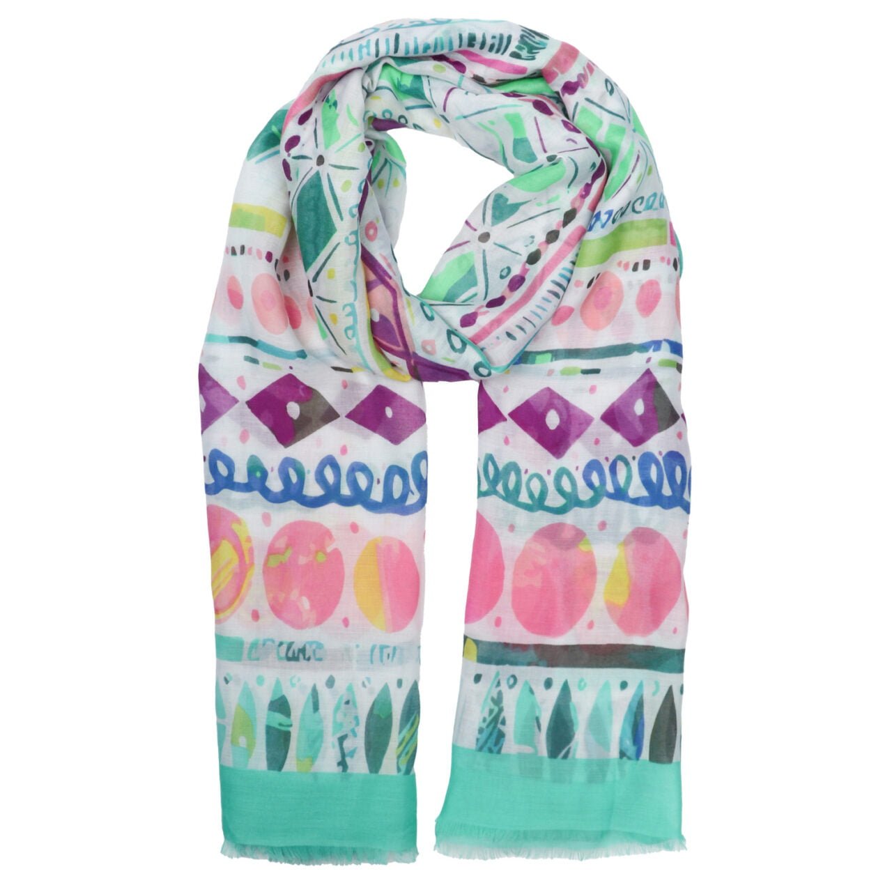 Abstract Multi Print Scarf image 0