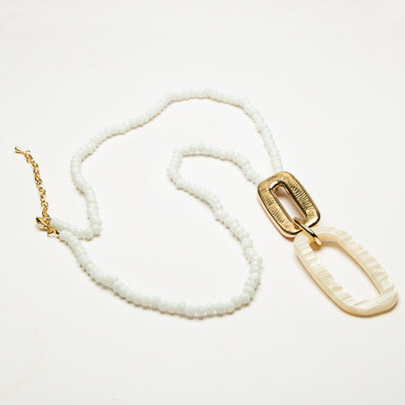 Verity Long Beaded Resin Necklace image 0