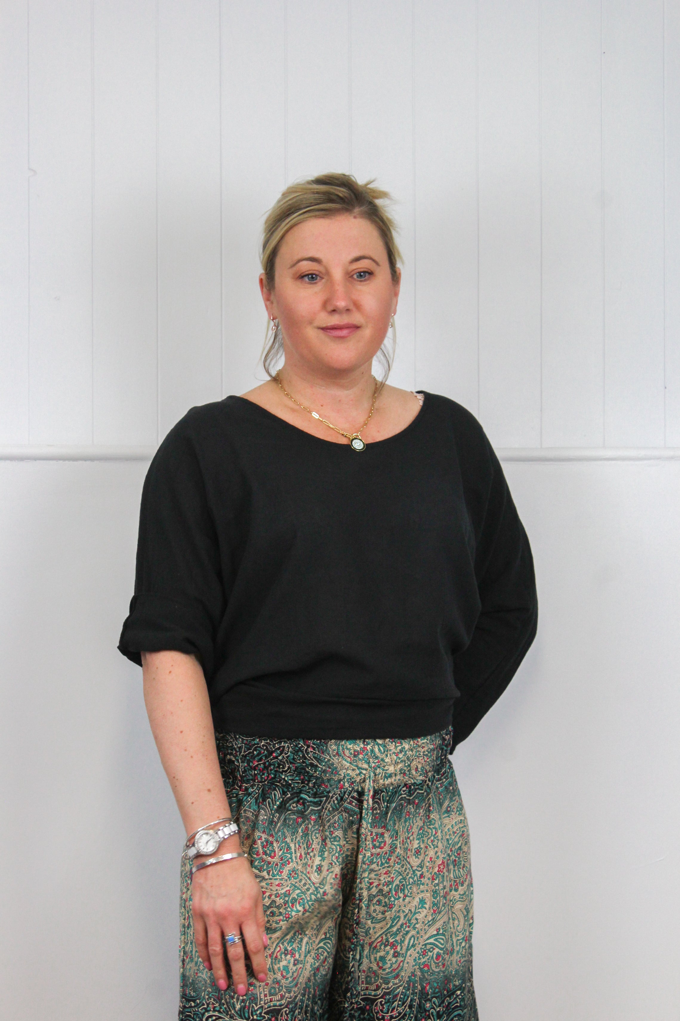 Linen Mix Cropped Top image 1