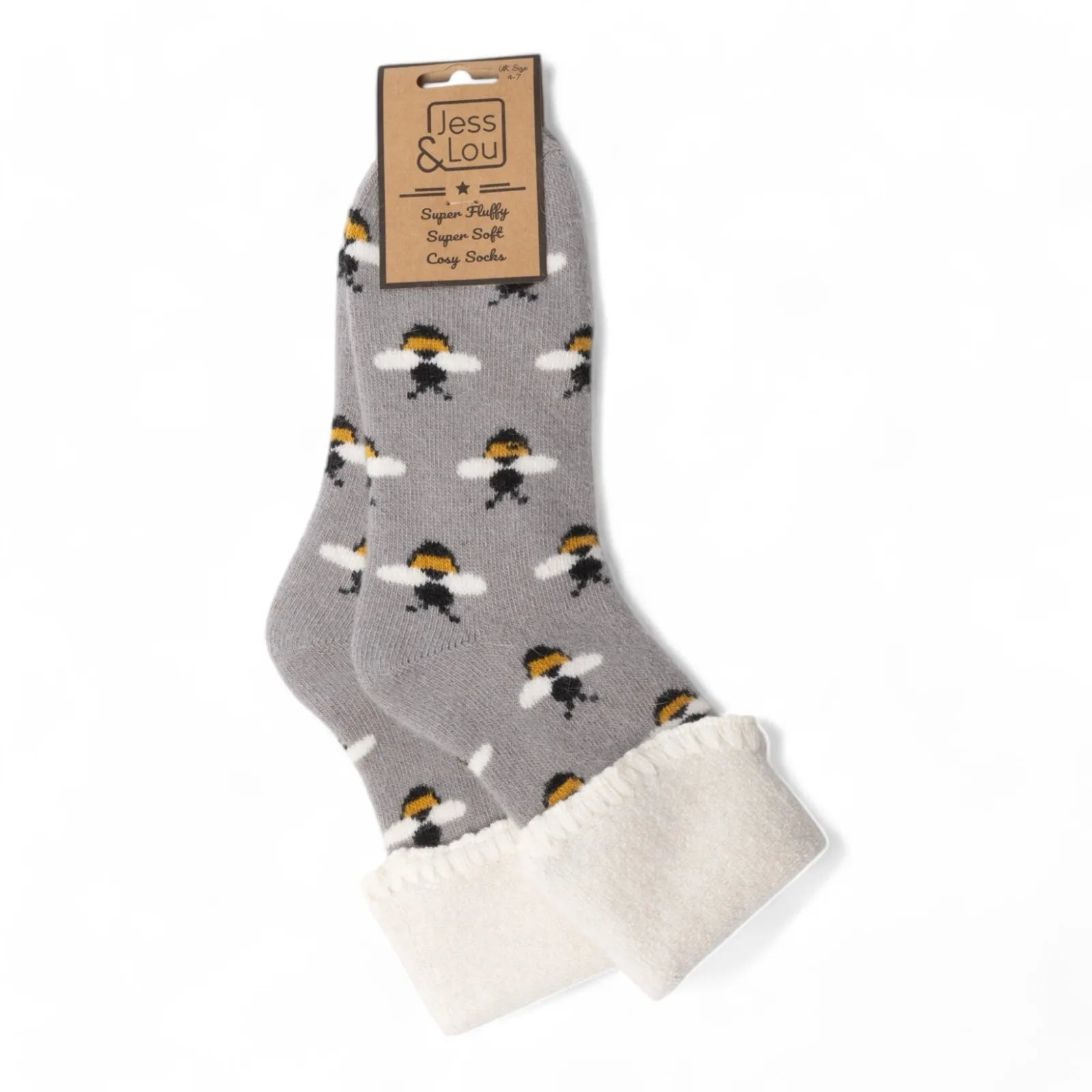 Wool Bee Cuffed Socks image 2