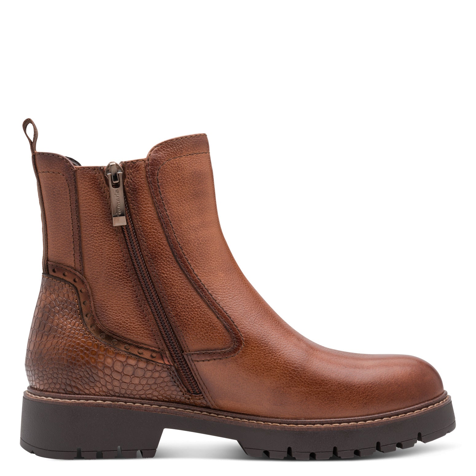 Tamaris Leather Chunky Chelsea Boots image 5