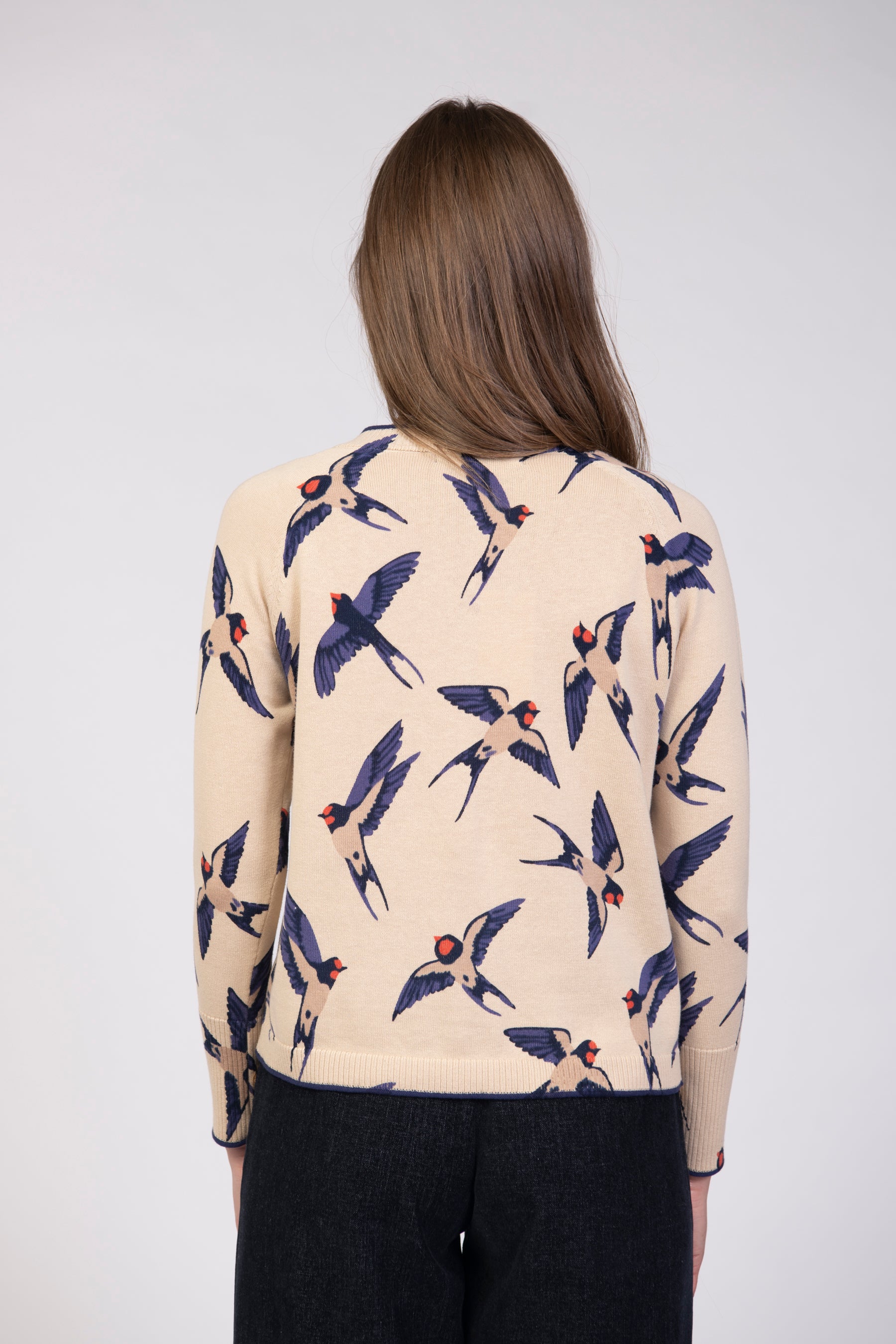 Jessica Graaf Swallow Cardigan back view
