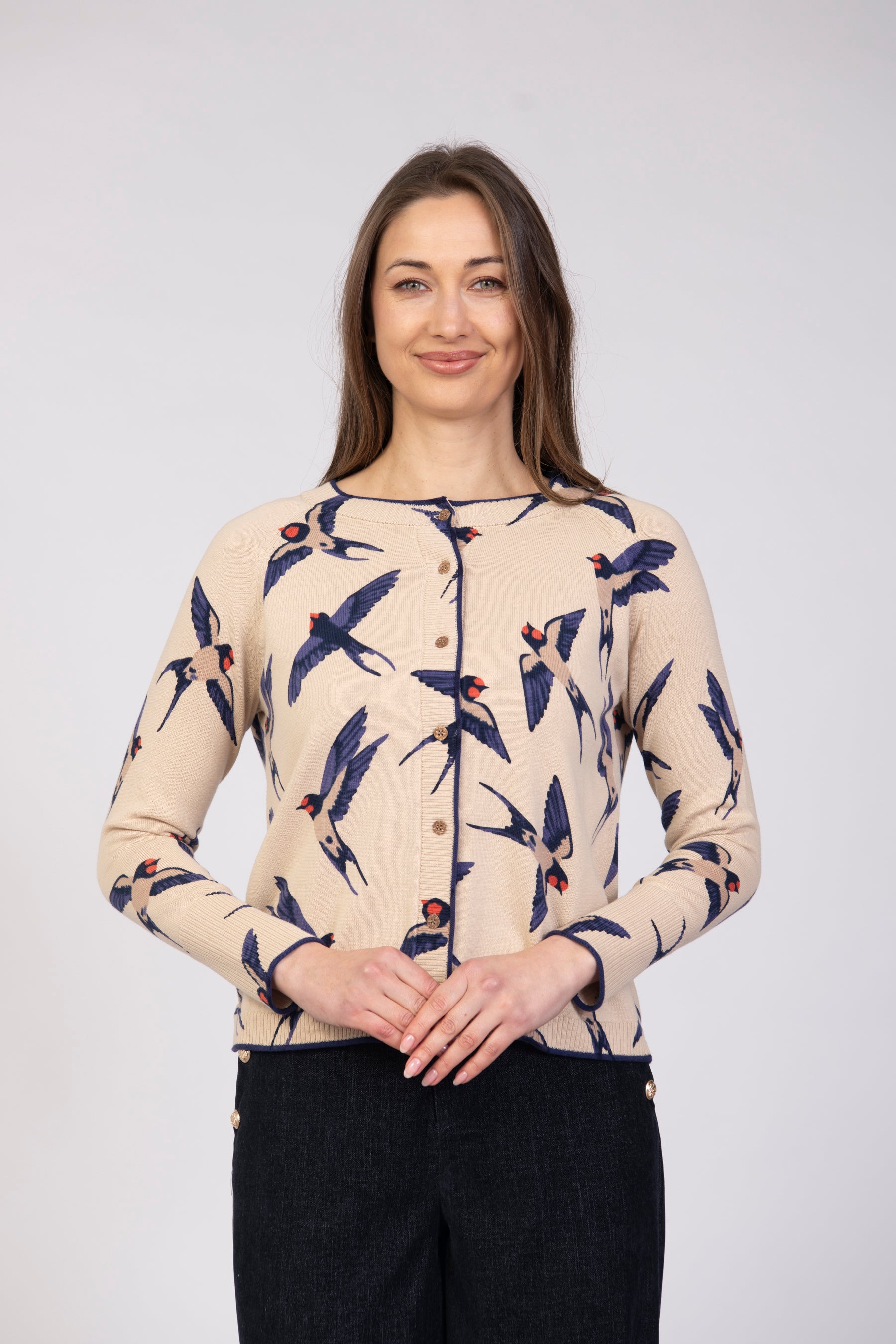 Jessica Graaf Swallow Cardigan front view