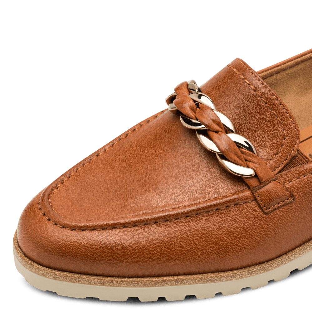 Tamaris Chain Detail Leather Loafer image 6