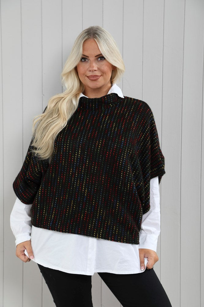 Goose Island Fleck Cowl Poncho Top image 1