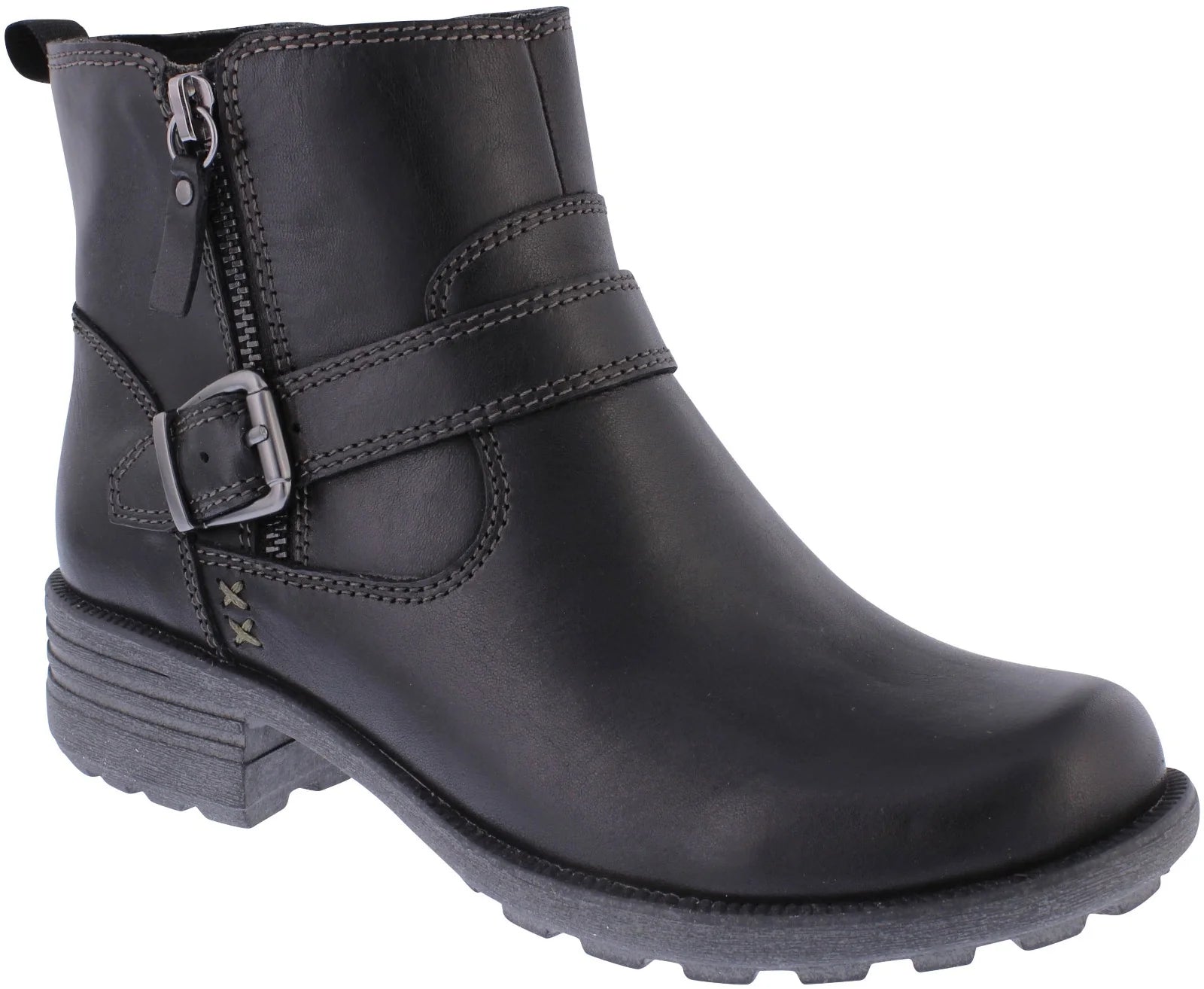 Free Spirit Leather Buckle Ankle Boots image 0